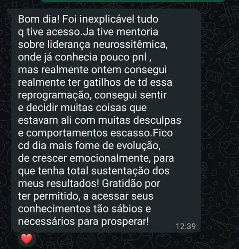 Depoimento de participante