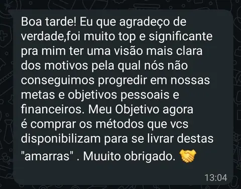 Depoimento de participante